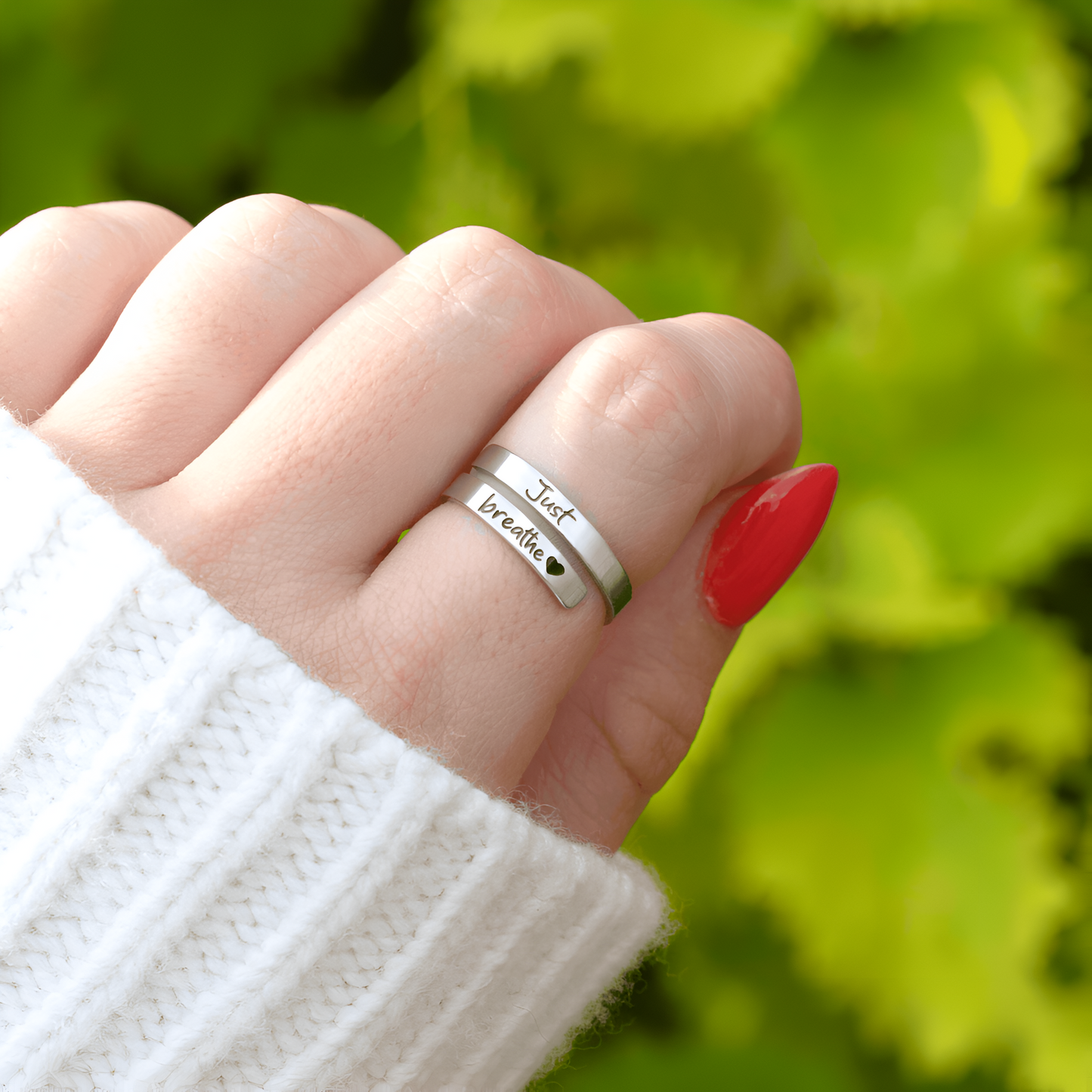 (Casi agotado) Anillo Just Breathe