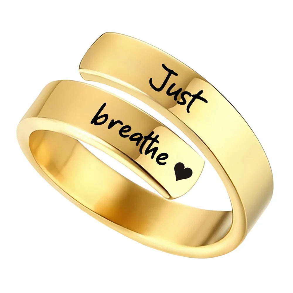 (Casi agotado) Anillo Just Breathe